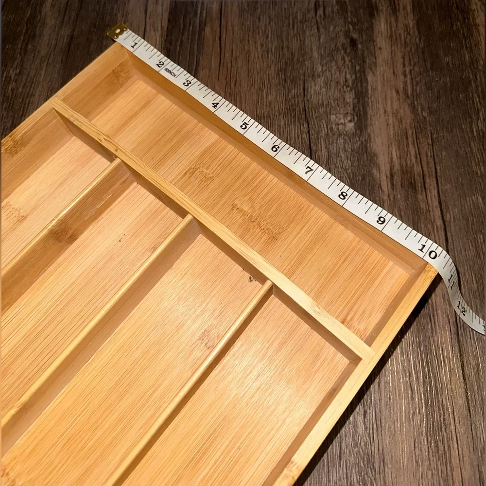 Wooden Drawer Organizer Tray for Kitchen Silverware / Utensils